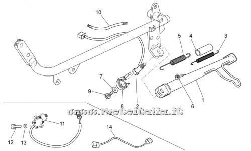 parts for Moto Guzzi Breva 750 IE 2003-2009 - tripod screw - AP8121375