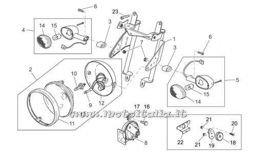 parts for Moto Guzzi Breva 750 IE 2003-2009 - headlight mount bracket - GU32506360