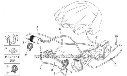 parts for Moto Guzzi Breva 750 IE 2003-2009 - cable guide - AP8120708