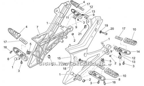 parts for Moto Guzzi Breva 750 IE 2003-2009 - sx plate - 977 301