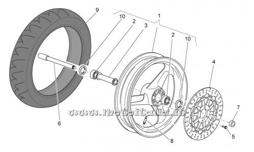 parts for Moto Guzzi Breva 750 IE 2003-2009 - tubeless valve - AP8201546