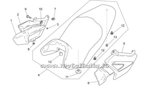 parts for Moto Guzzi Breva 750 IE 2003-2009 - Rubber - AP8126702
