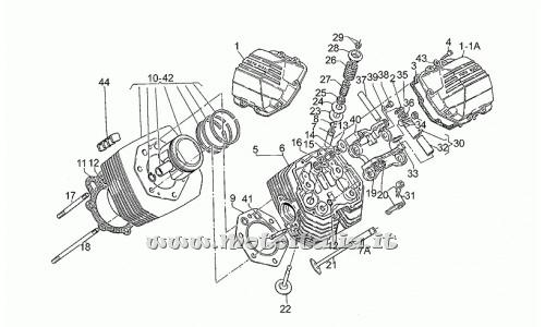 Motorcycle Parts Guzzi California 1100-1994-1997-Head - Cylinder - Piston