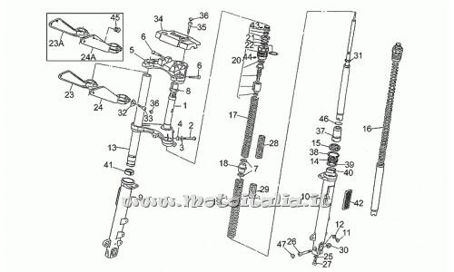 Parts Moto Guzzi California 1100-1994-1997-Front fork