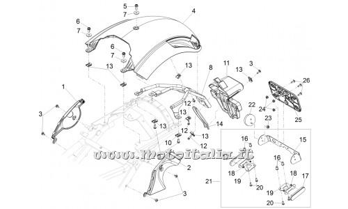 Parts Moto Guzzi California 1400 Custom-ABS-rear fender
