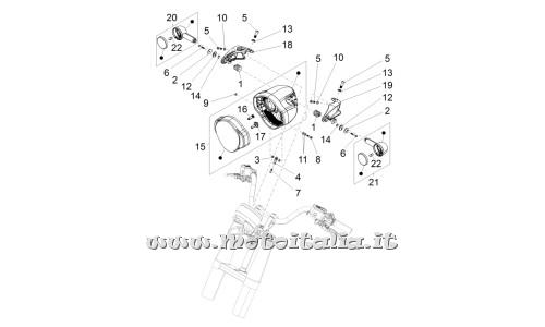 ricambio per Moto Guzzi California 1400 Custom ABS - Rosetta 6,4x12,5* - AP8150014