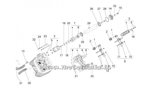 ricambio per Moto Guzzi California 1400 Custom ABS - Rosetta piana 12x6,1x2 - 976674