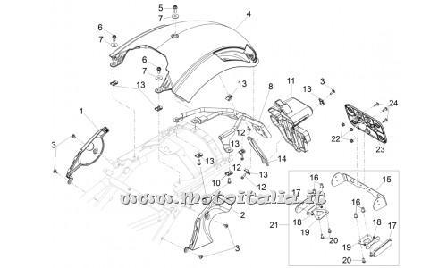 ricambio per Moto Guzzi California 1400 Touring ABS - Piastrina elastica M6 - 254485