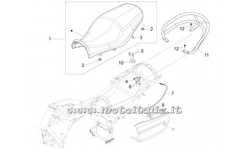 parts for Moto Guzzi California 1400 Touring ABS - handle pass. - 887 865