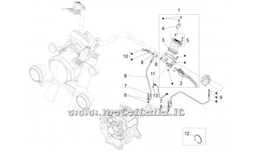 parts for Moto Guzzi California 1400 Touring ABS - clutch lever - B064265