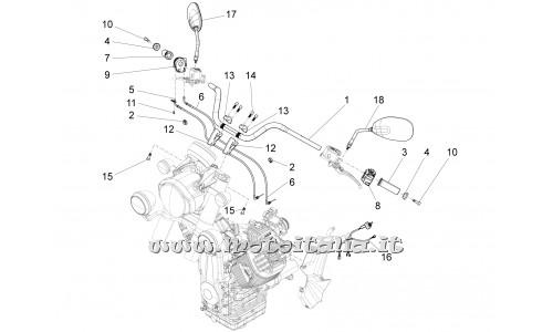 Parts Moto Guzzi California 1400 Touring-ABS-Handlebar - commands
