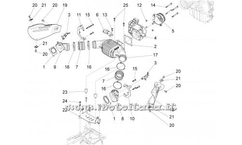 parts for Moto Guzzi California 1400 Touring ABS - TE flanged screw M6x16 - AP8152278