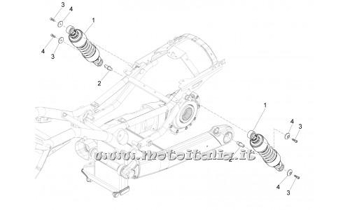 parts for Moto Guzzi California 1400 Touring ABS - rear shock - 887 137