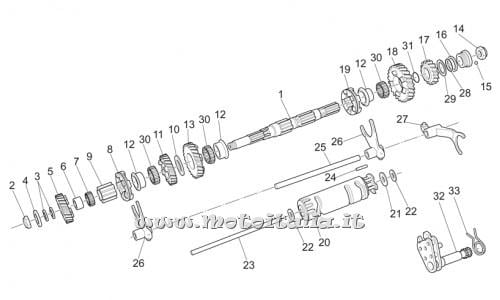 parts for Moto Guzzi California Alum.-Tit. PI Cat. 1100 2003-2004 - Rosetta 8,2x28x1 - GU14235500