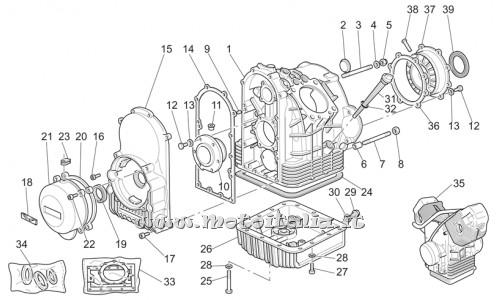 parts for Moto Guzzi California Alum.-Tit. PI Cat. 1100 2003-2004 - Flange min.0,6 mm - GU12011403