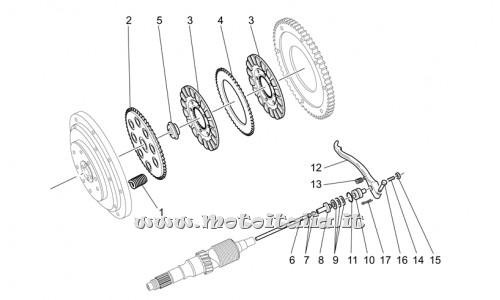 parts for Moto Guzzi California Alum.-Tit. PI Cat. 1100 2003-2004 - Disk clutch cpl. - GU03084400