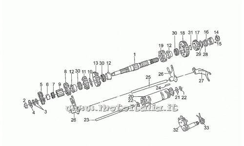 ricambio per Moto Guzzi California EV - Rosetta regolaz. 1 mm - GU55235002