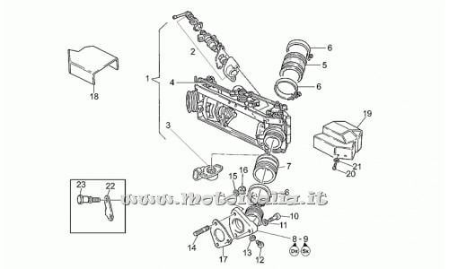 Parts Moto Guzzi California EV-I-Throttle body
