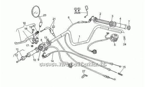 Parts Moto Guzzi California-EV-Handlebar - commands