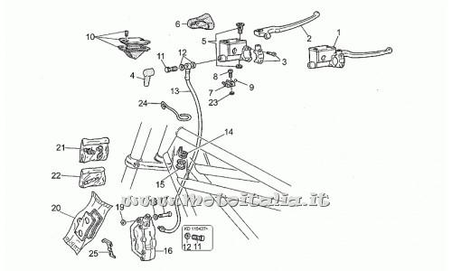 Ricambi Moto Guzzi-California EV-Pompa freno ant