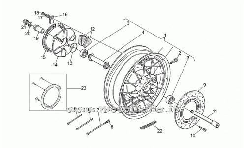 Parts Moto Guzzi California EV-rear-wheel