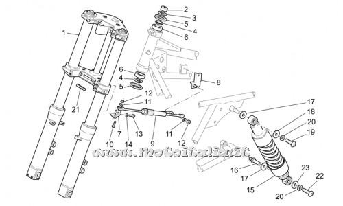 Parts Moto Guzzi California EV-Touring EV-1100 PI-2002 fork - Rear suspension