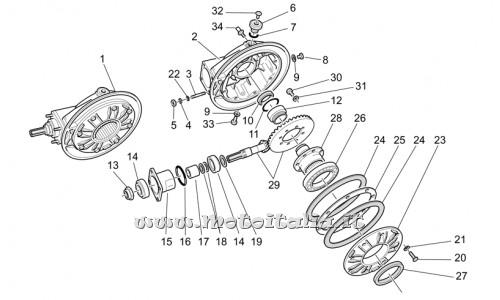 ricambio per Moto Guzzi California EV-EV Touring PI 1100 2002 - Spessore 1,6 mm - GU19355326