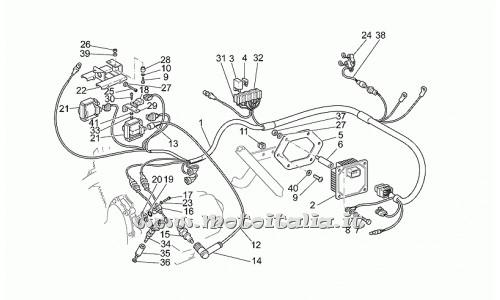 Parts Moto Guzzi California EV-Touring-EV-80-1100 2001-2002 Electrical system