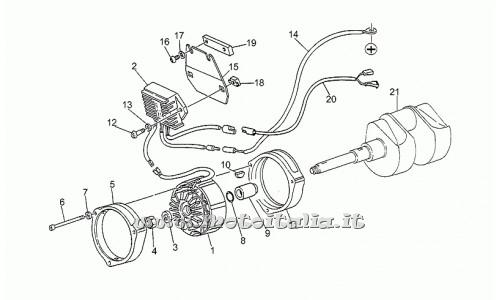 ricambio per Moto Guzzi California III Carburatori 1000 1987-1993 - Rosetta 16,25x24,5x5 - GU30714201