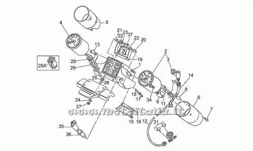ricambio per Moto Guzzi California III Carburatori 1000 1987-1993 - Rosetta - GU95004205