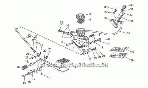 Parts Moto Guzzi California III-1000 Carbs 1987-1993-rear brake pump
