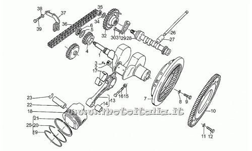 Parts Moto Guzzi California III Injection-1990-1993-1000 Crankshaft