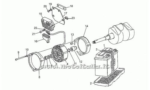 Parts Moto Guzzi California III Injection-1000 1990-1993 Alternator