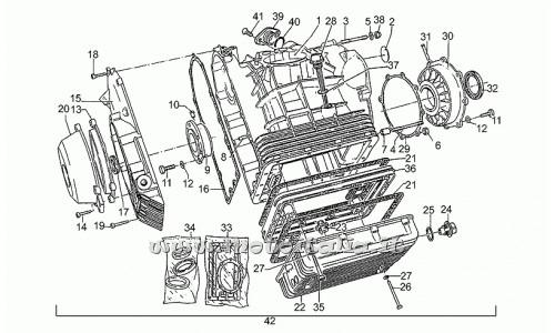 Parts Moto Guzzi California III Injection-1000 1990-1993-Carter engine