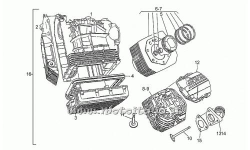 Parts Moto Guzzi California III-1000 Injection 1990-1993 Cylinder Head-1991 (D)