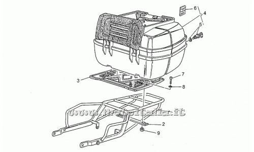Parts Moto Guzzi California III Injection-1000 1990-1993-top box-wheel fairing
