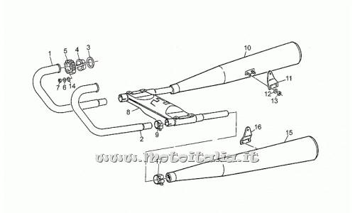 Parts Moto Guzzi California III Injection-1000 1990-1993 Group-drain