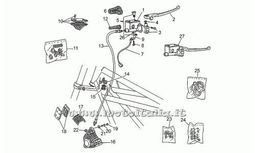 Parts Moto Guzzi California III Injection-1000 1990-1993-brake system ant.dx