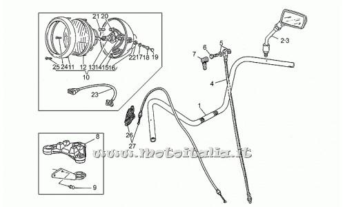Parts Moto Guzzi California III Injection-1990-1993-1000 Variants classic handlebar