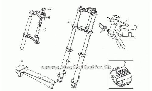 Guzzi California Motorcycle Parts III-Injection-1000 1990-1993 Variants hull frame integr