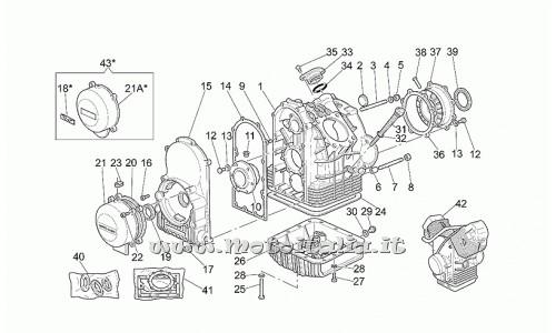 ricambio per Moto Guzzi California Jackal 1100 1999-2001 - Coperchio generatore - GU18001650