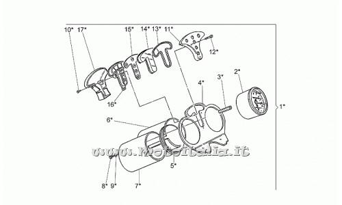 Parts Moto Guzzi California Jackal-1100 1999-2001 E-Tachometer Optional