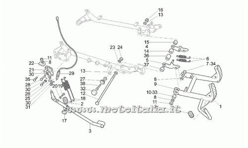 Motorcycle Parts Guzzi California Special 1100-1999-2000-Stands