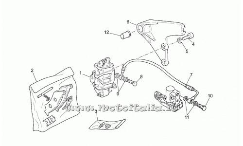 Parts Moto Guzzi California Special Sport-2001-2002-1100 rear brake caliper