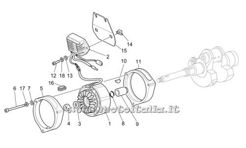 parts for Moto Guzzi California Special Sport-Al. PI 1100 2002 - Rosetta 5,9X3X0,8 - GU29217960