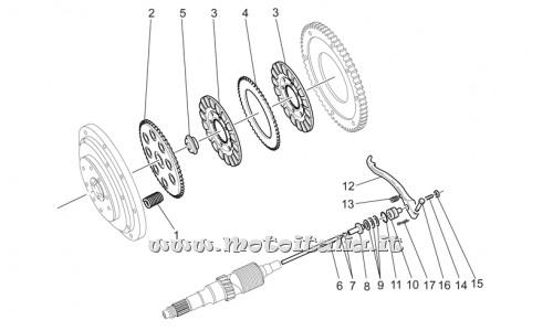 parts for Moto Guzzi California Special Sport-Al. PI 1100 2002 - intermediate casing - GU14086000