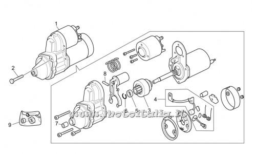 Parts-Moto Guzzi California Special Sport-Al. 1100 PI-2002 motor starter The