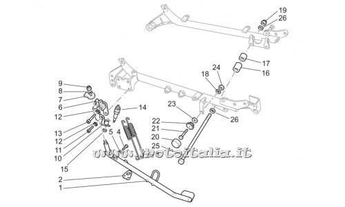 parts for Moto Guzzi California Special Sport-Al. PI 1100 2002 - Spacer left - GU03429765
