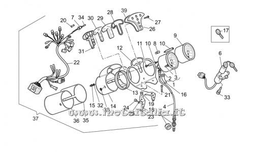 parts for Moto Guzzi California Special Sport-Al. PI 1100 2002 - Speedometer - GU03761570