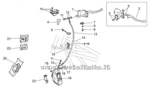 Parts-Moto Guzzi California Special Sport-Al. 1100 PI 2002-brake system ant.dx